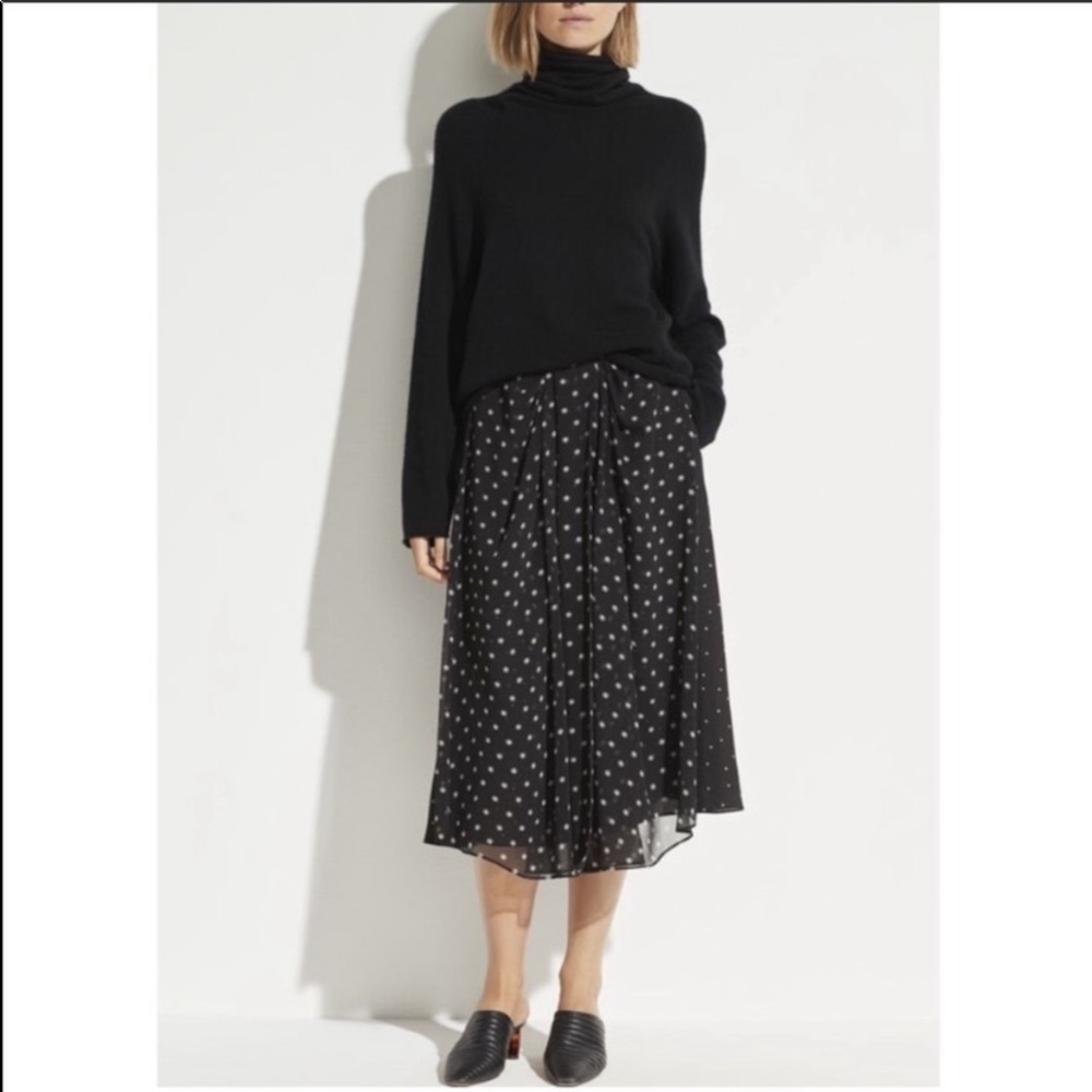 Vince Mixed Dot Midi Skirt - Picture 6 of 7